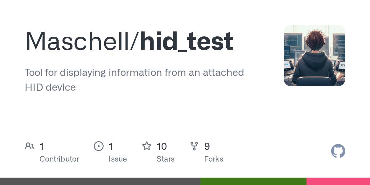 GitHub Maschell/hid_test Tool for displaying information from an