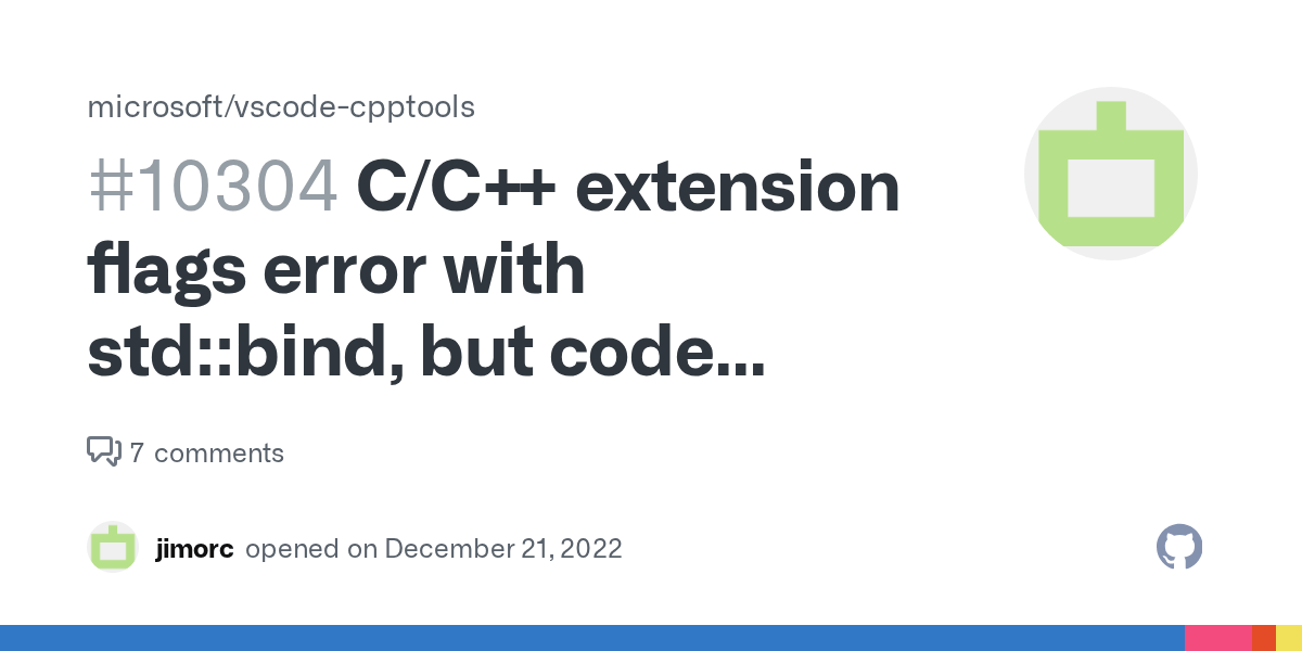 C/C++ extension flags error with stdbind, but code compiles without