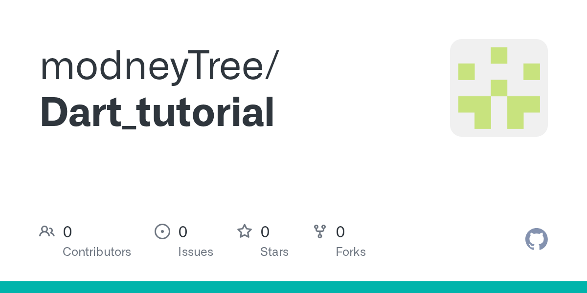 GitHub IsaacHa999/Dart_tutorial