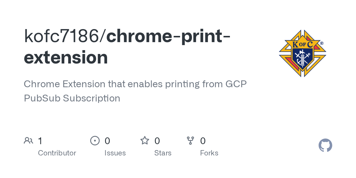 GitHub kofc7186/chromeprintextension Chrome Extension that enables