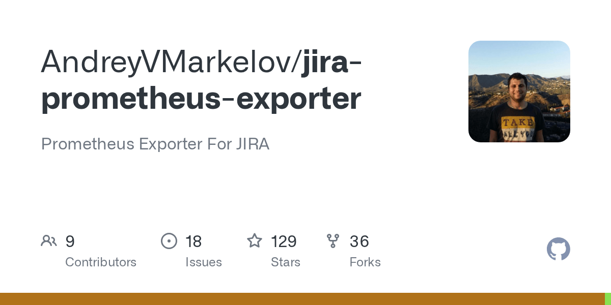 GitHub AndreyVMarkelov/jiraprometheusexporter Prometheus Exporter