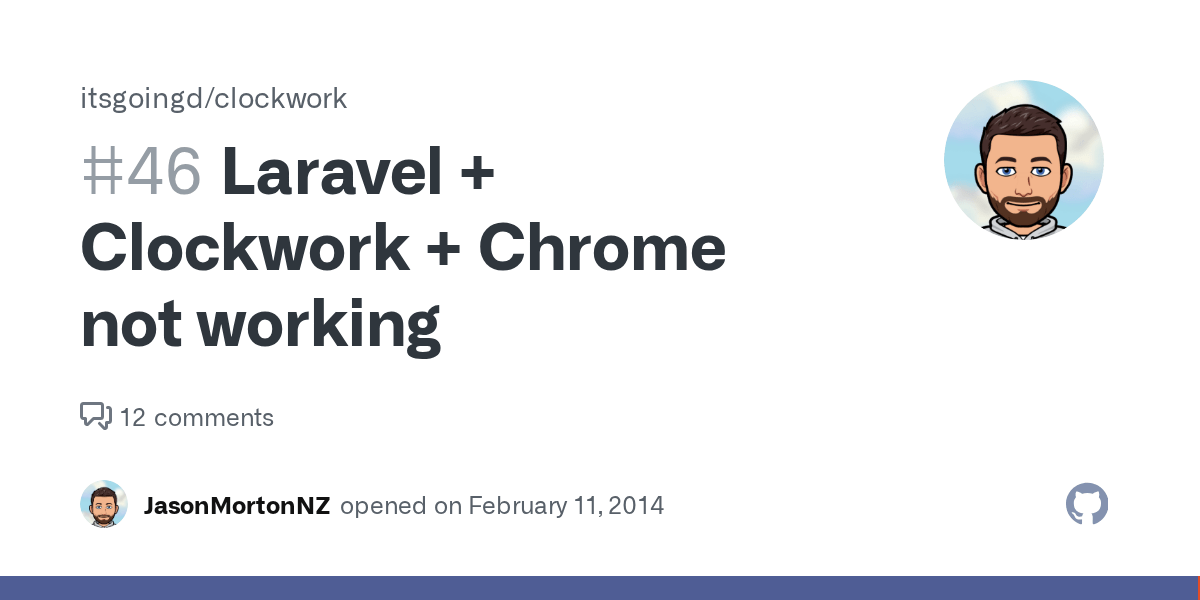 Laravel + Clockwork + Chrome not working · Issue 46 · itsgoingd