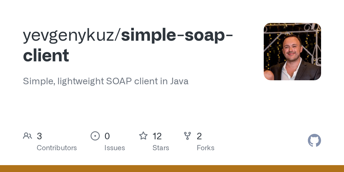 GitHub yevgenykuz/simplesoapclient Simple, lightweight SOAP client