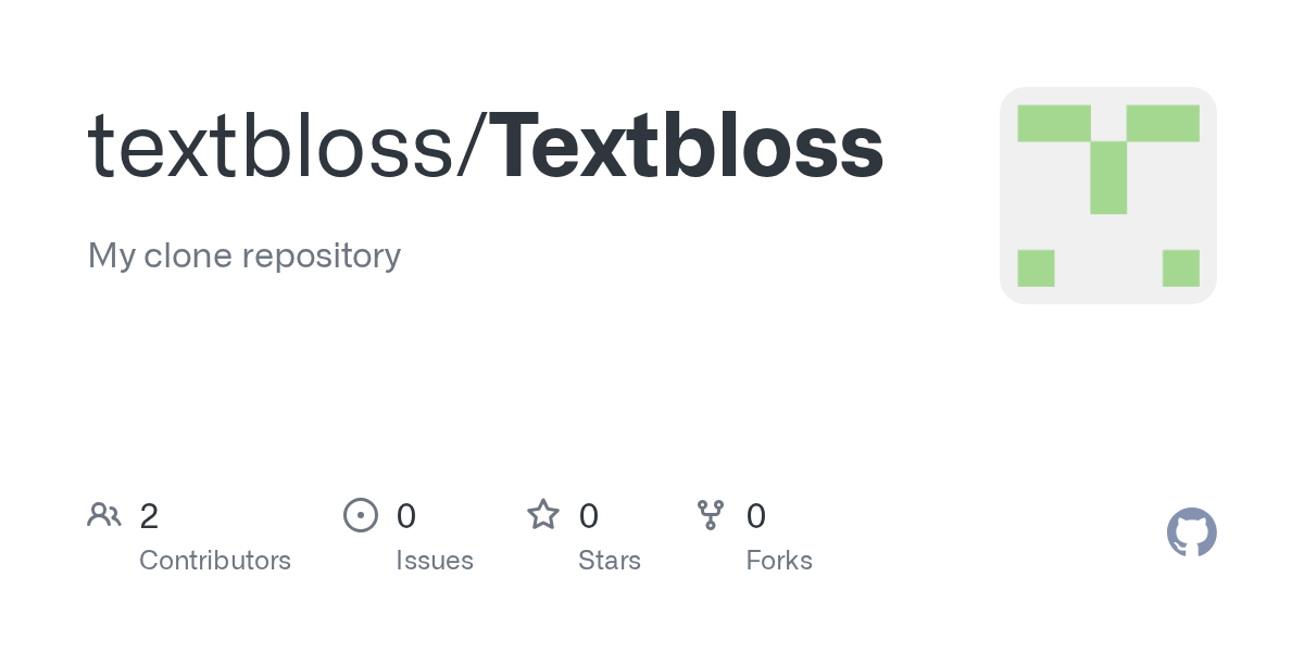 GitHub - textbloss/Textbloss: My clone repository