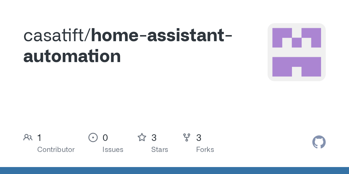 GitHub casatift/homeassistantautomation