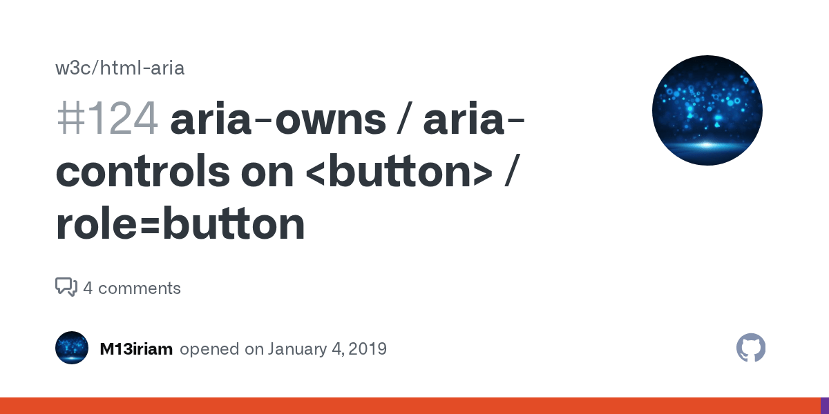 ariaowns / ariacontrols on / role=button · Issue 124 · w3c/htmlaria