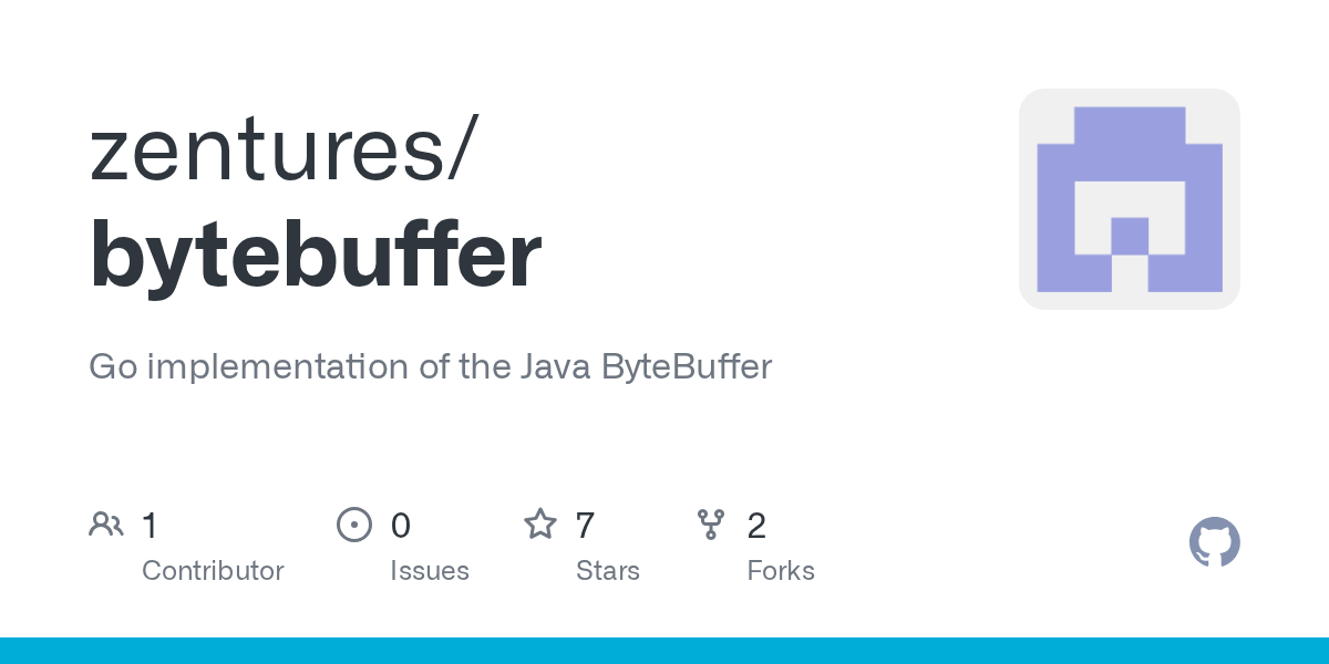GitHub zentures/bytebuffer Go implementation of the Java ByteBuffer