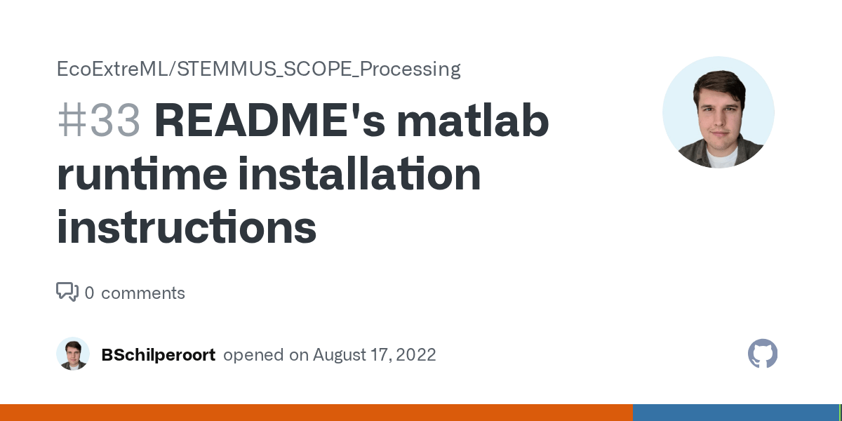 README's matlab runtime installation instructions · Issue 33