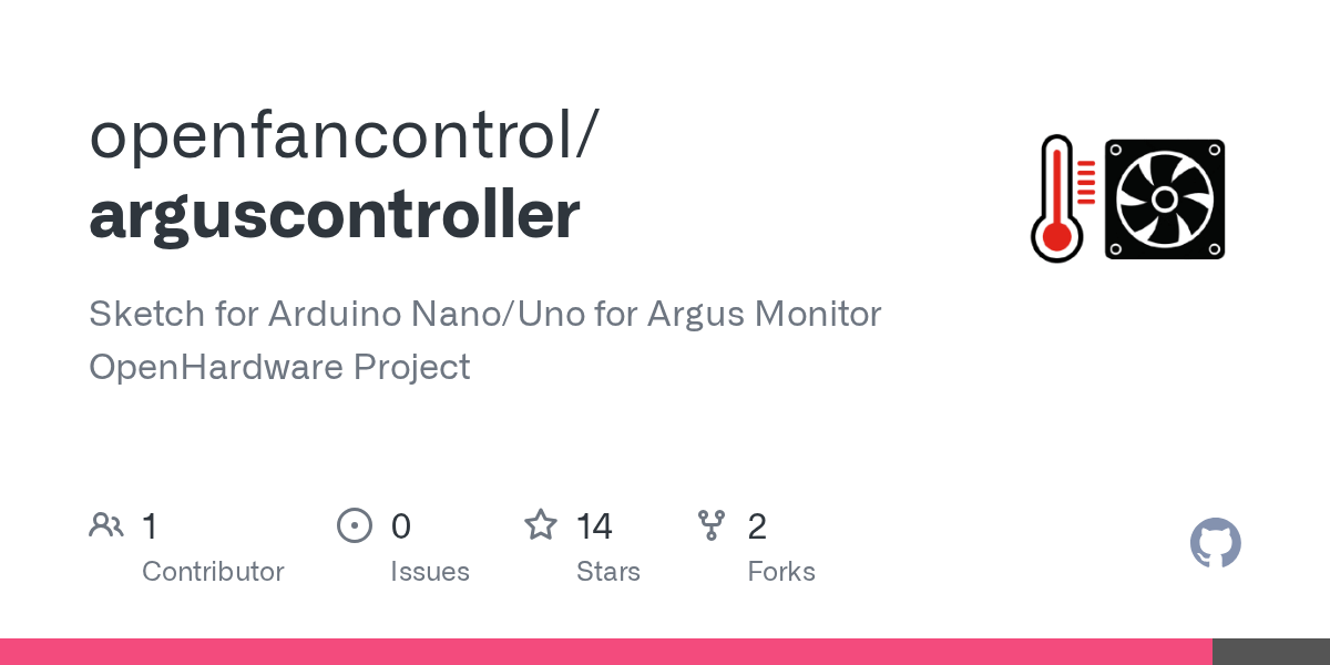 GitHub openfancontrol/arguscontroller Sketch for Arduino Nano/Uno