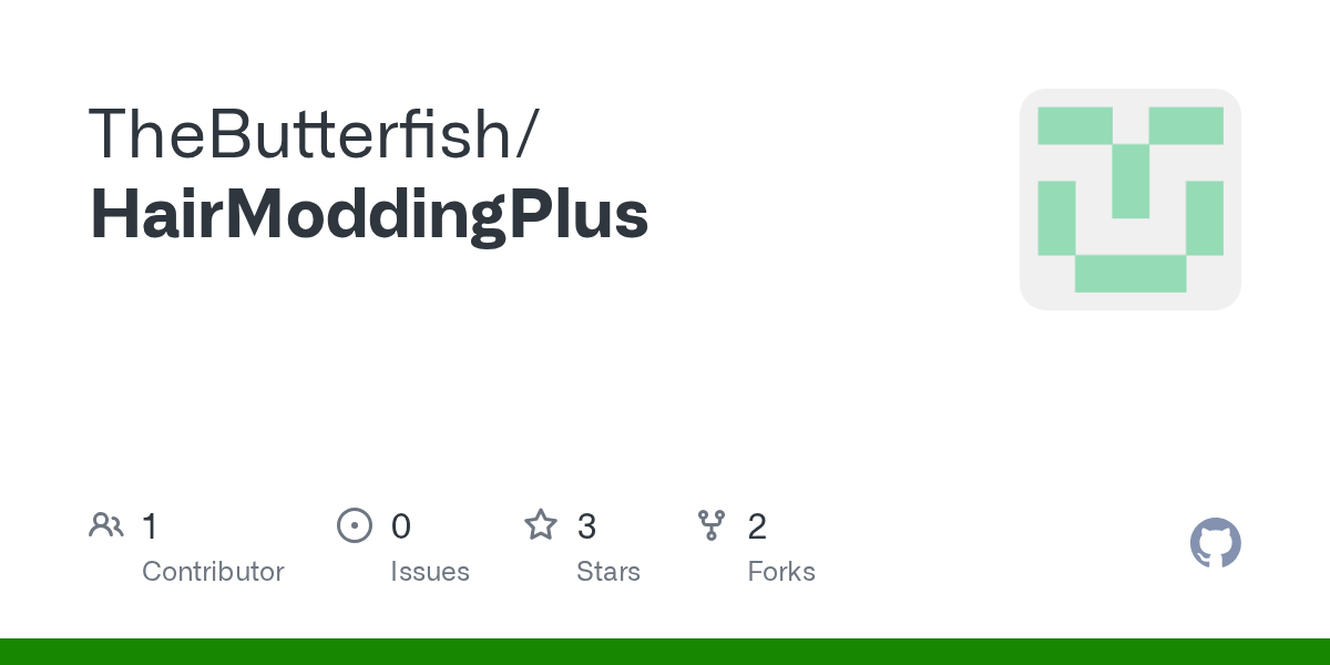 GitHub TheButterfish/HairModdingPlus