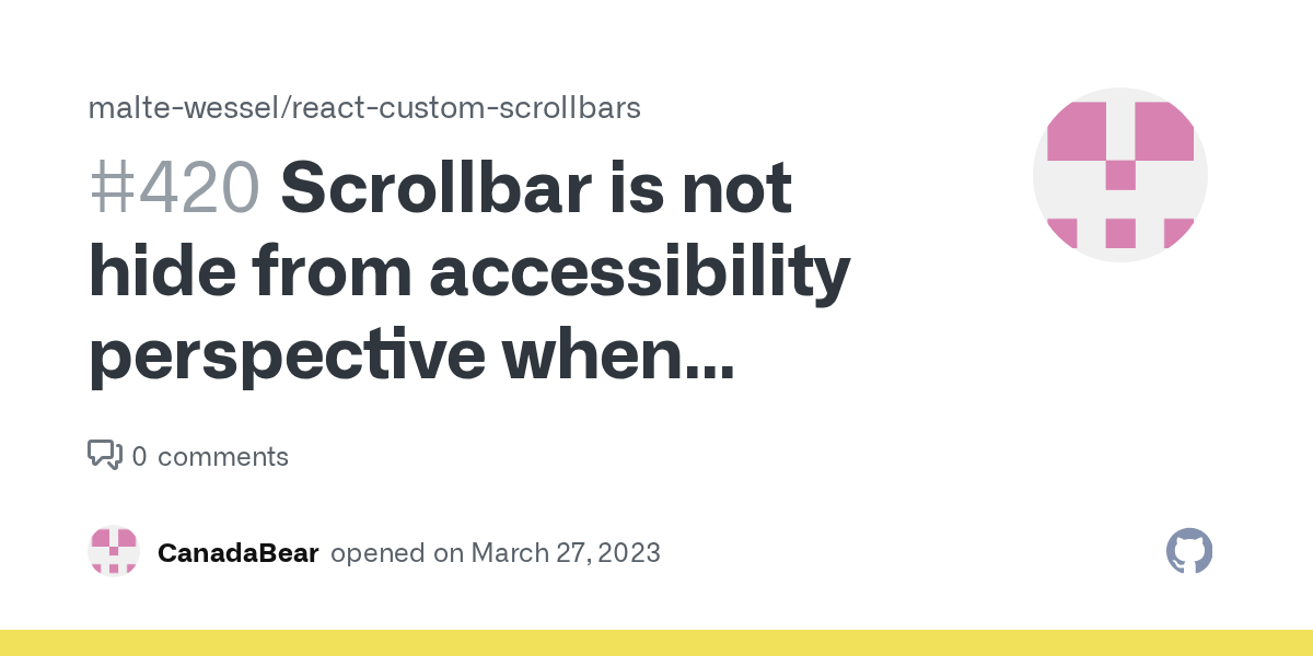 Scrollbar is not hide from accessibility perspective when autoHide is