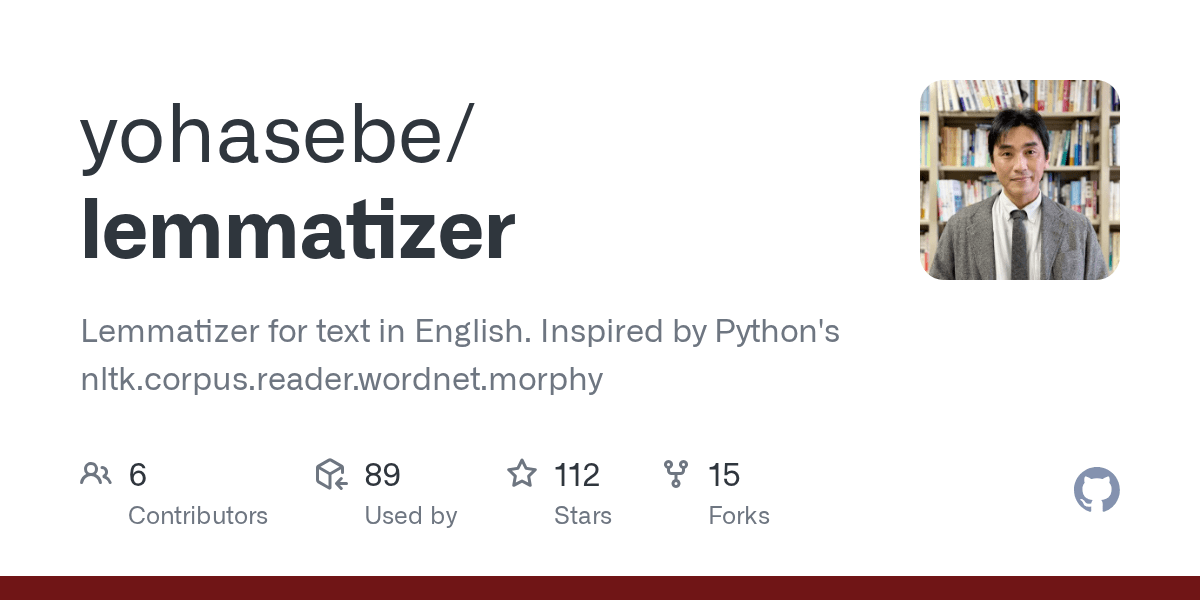 GitHub yohasebe/lemmatizer Lemmatizer for text in English. Inspired