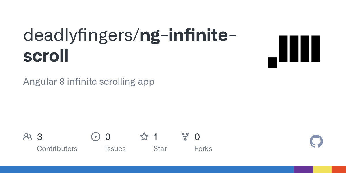 GitHub deadlyfingers/nginfinitescroll Angular 8 infinite scrolling app