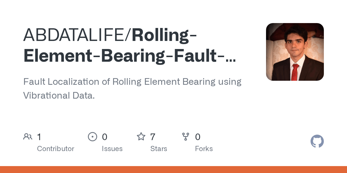 GitHub ABDATALIFE/RollingElementBearingFaultDiagnosis Fault