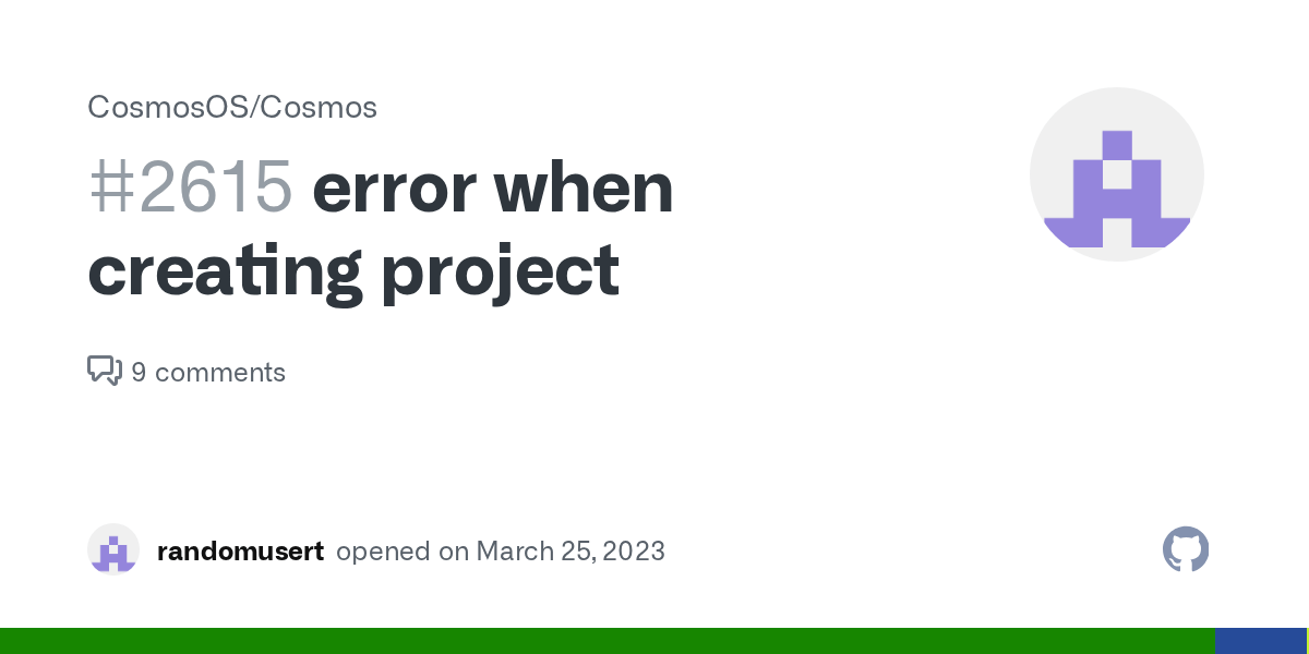 error when creating project · Issue 2615 · CosmosOS/Cosmos · GitHub
