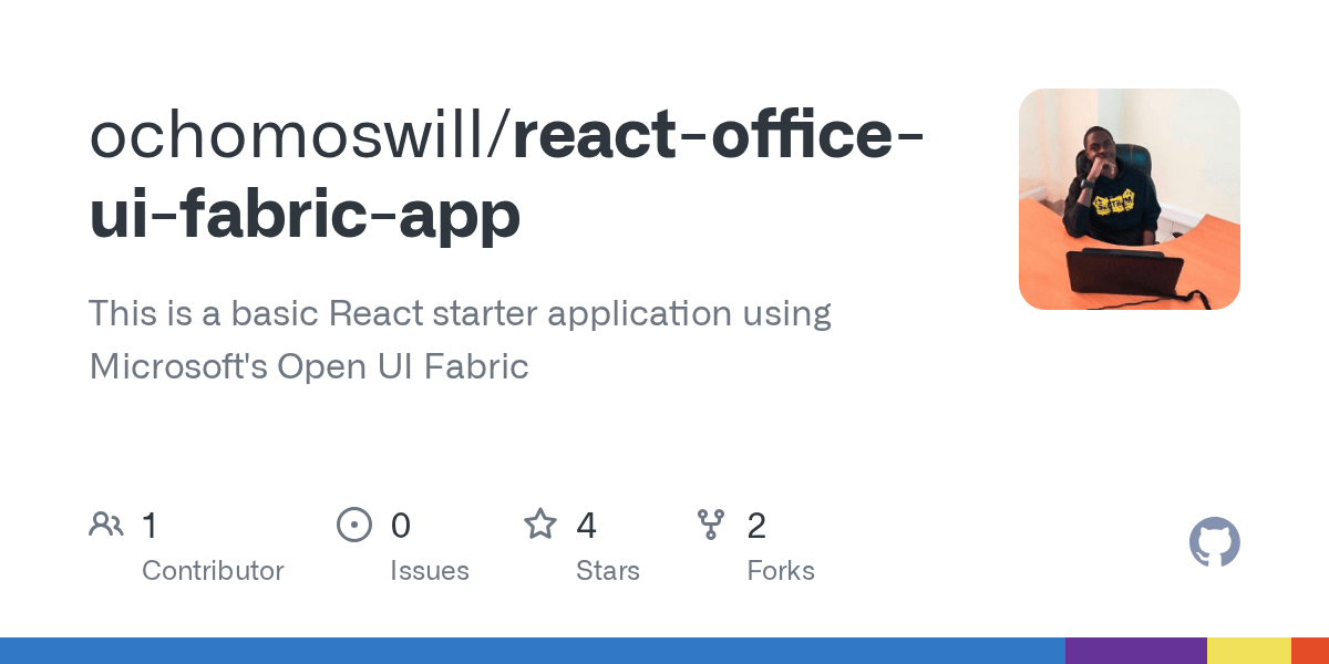 GitHub ochomoswill/reactofficeuifabricapp This is a basic React