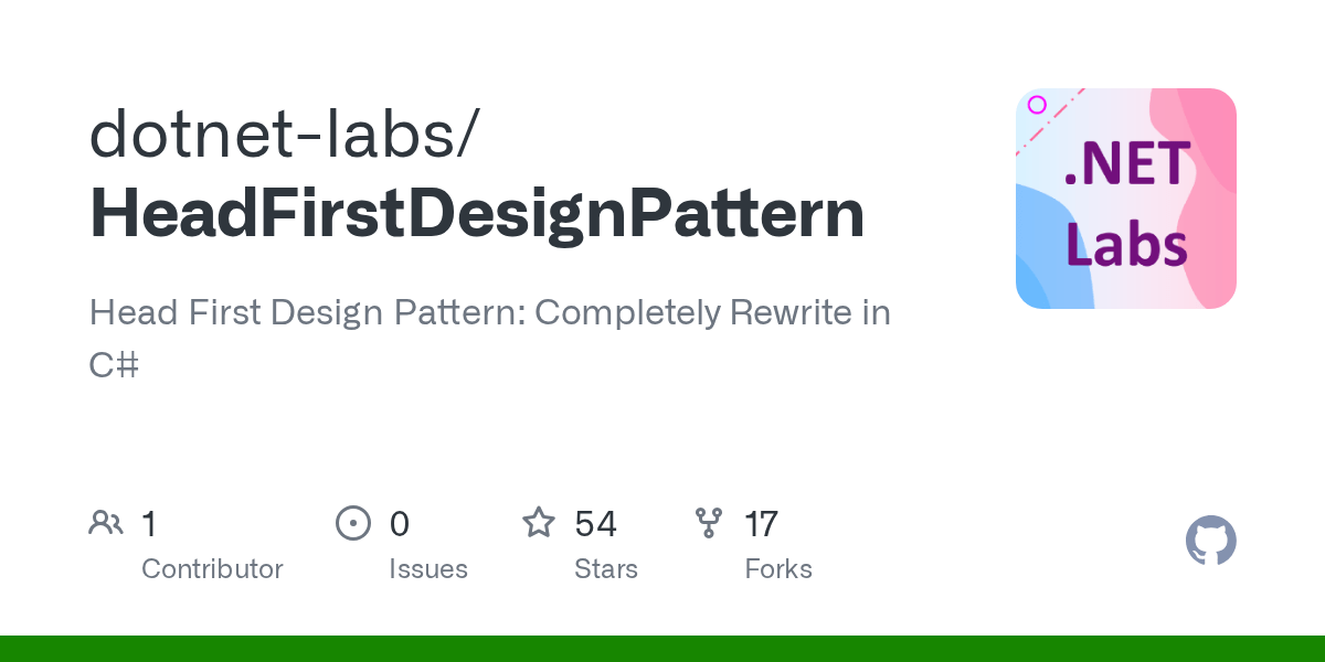 GitHub Head First Design Pattern