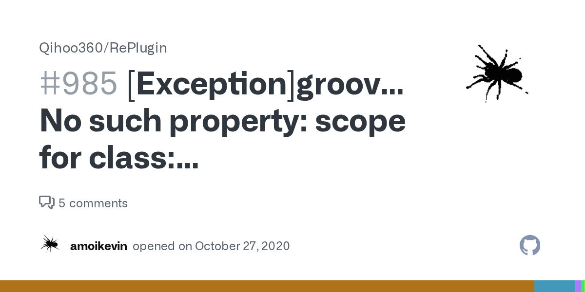 [Exception]groovy.lang.MissingPropertyException No such property