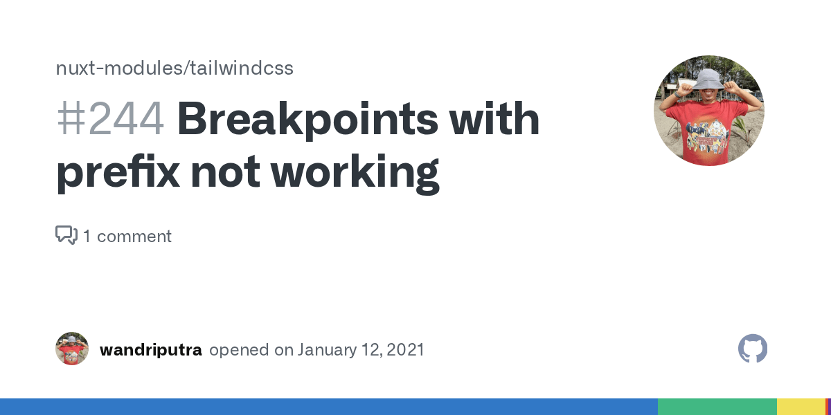 Breakpoints with prefix not working · Issue 244 · nuxtmodules