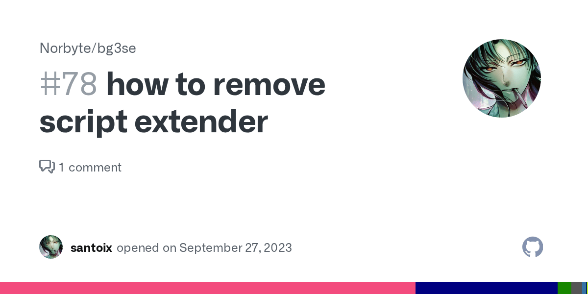 how to remove script extender · Issue 78 · Norbyte/bg3se · GitHub