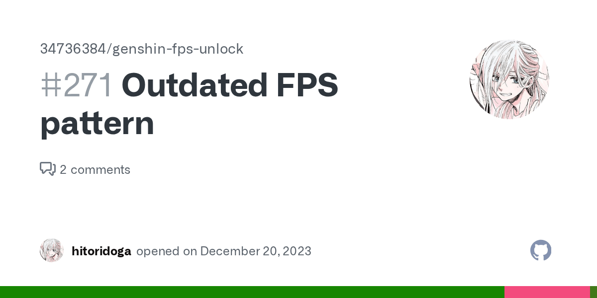 Outdated FPS pattern · Issue 271 · 34736384/genshinfpsunlock · GitHub