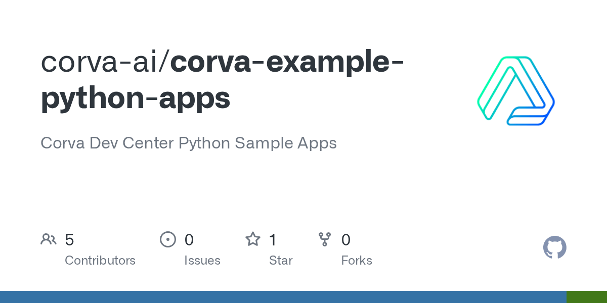 GitHub corvaai/corvaexamplepythonapps Corva Dev Center Python
