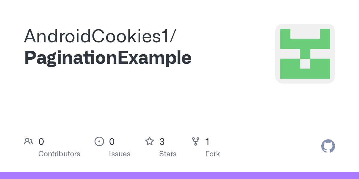 GitHub AndroidCookies1/PaginationExample