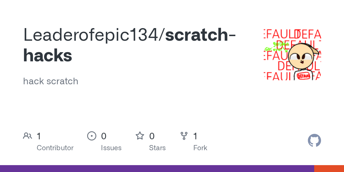 GitHub Leaderofepic134/scratchhacks hack scratch