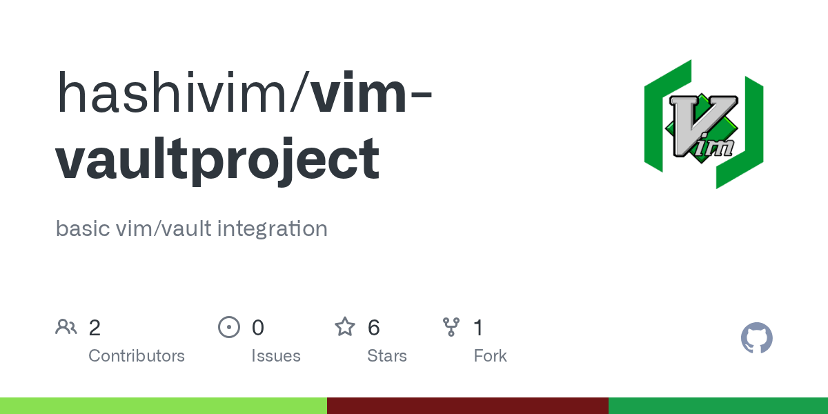 GitHub hashivim/vimvaultproject basic vim/vault integration