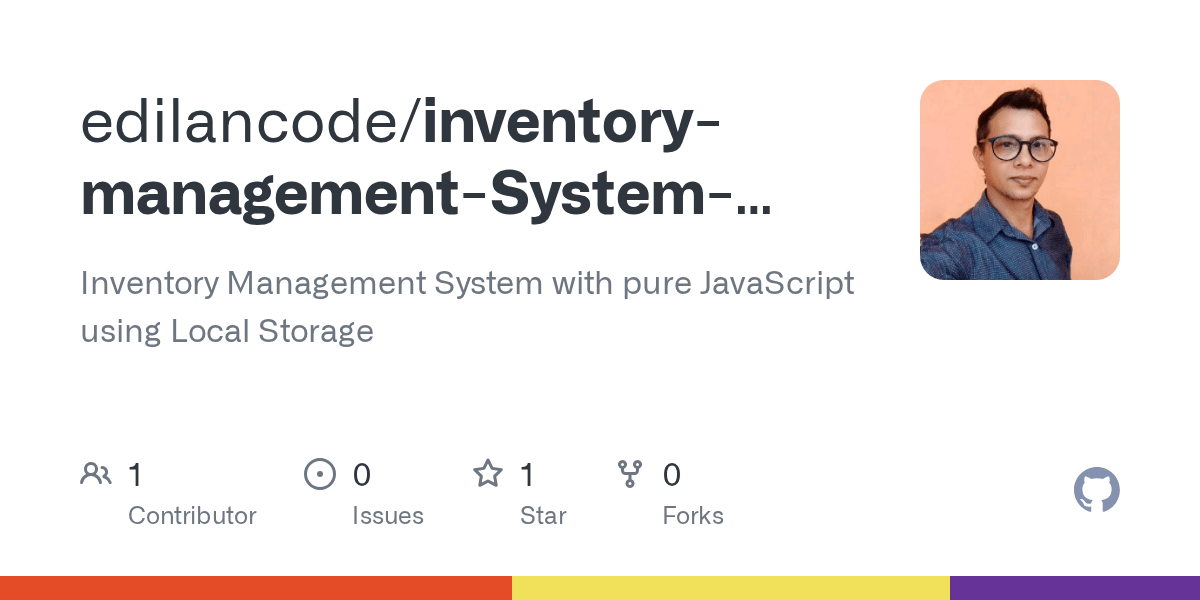 GitHub edilancode/inventorymanagementSystemHTMLCSSJavaScript