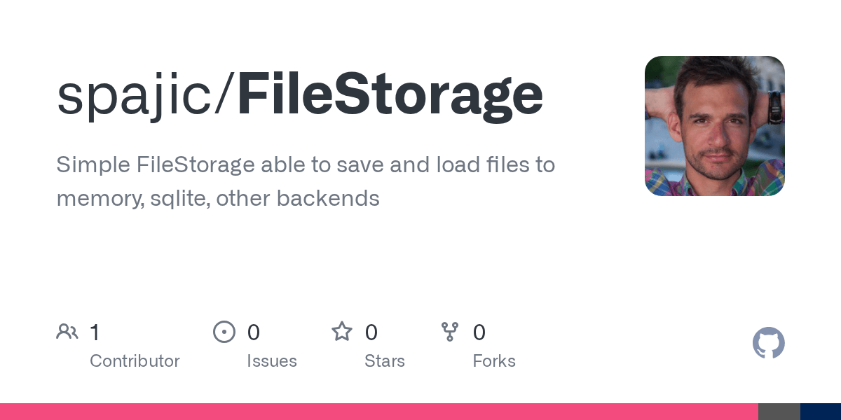 GitHub spajic/FileStorage Simple FileStorage able to save and load