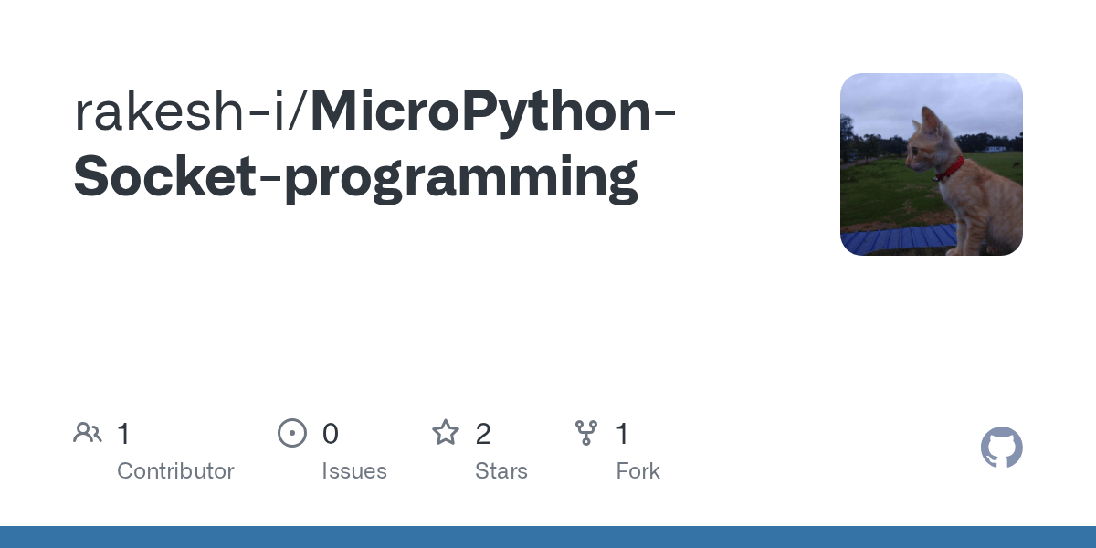 GitHub rakeshi/MicroPythonSocketprogramming