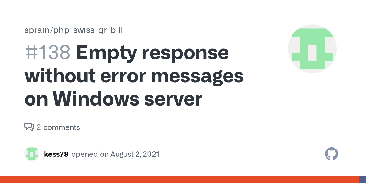 Empty response without error messages on Windows server · Issue 138