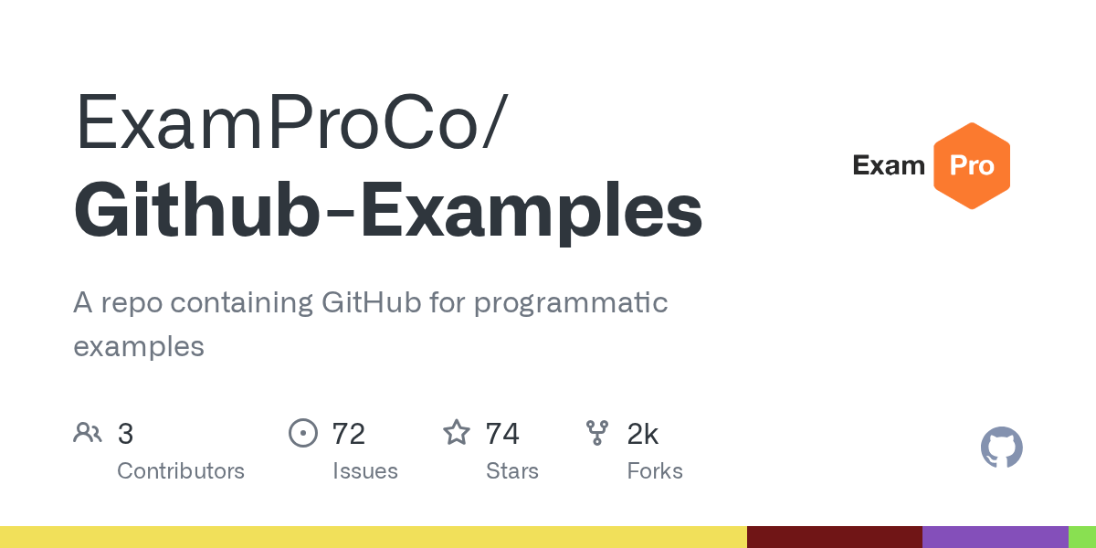 Labels · ExamProCo/GithubExamples · GitHub