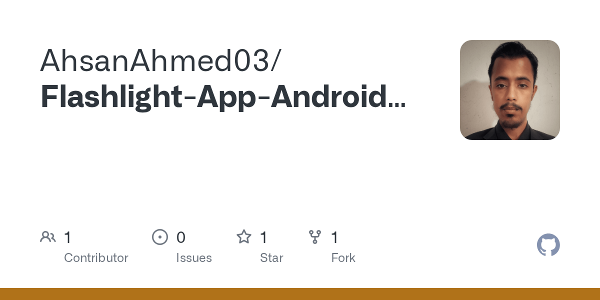 GitHub AhsanAhmed03/FlashlightAppAndroidJava