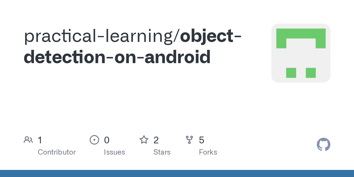GitHub practicallearning/objectdetectiononandroid