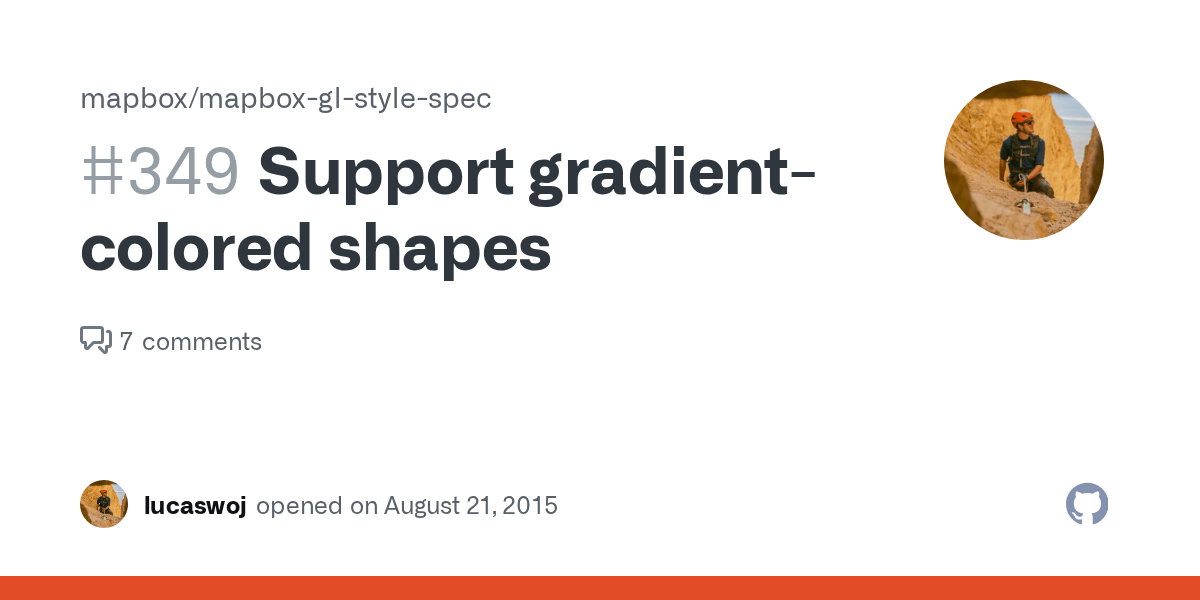 Mapbox Gl Style Spec Support gradientcolored shapes · Issue 349 · mapbox/mapboxglstyle