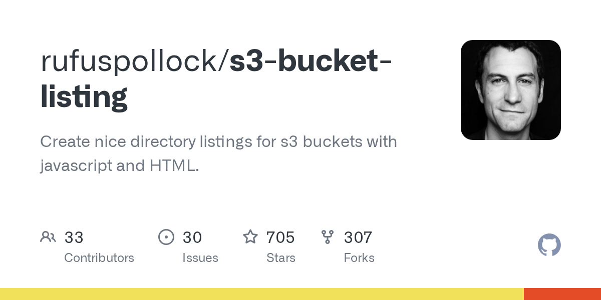 GitHub rufuspollock/s3bucketlisting Create nice directory listings
