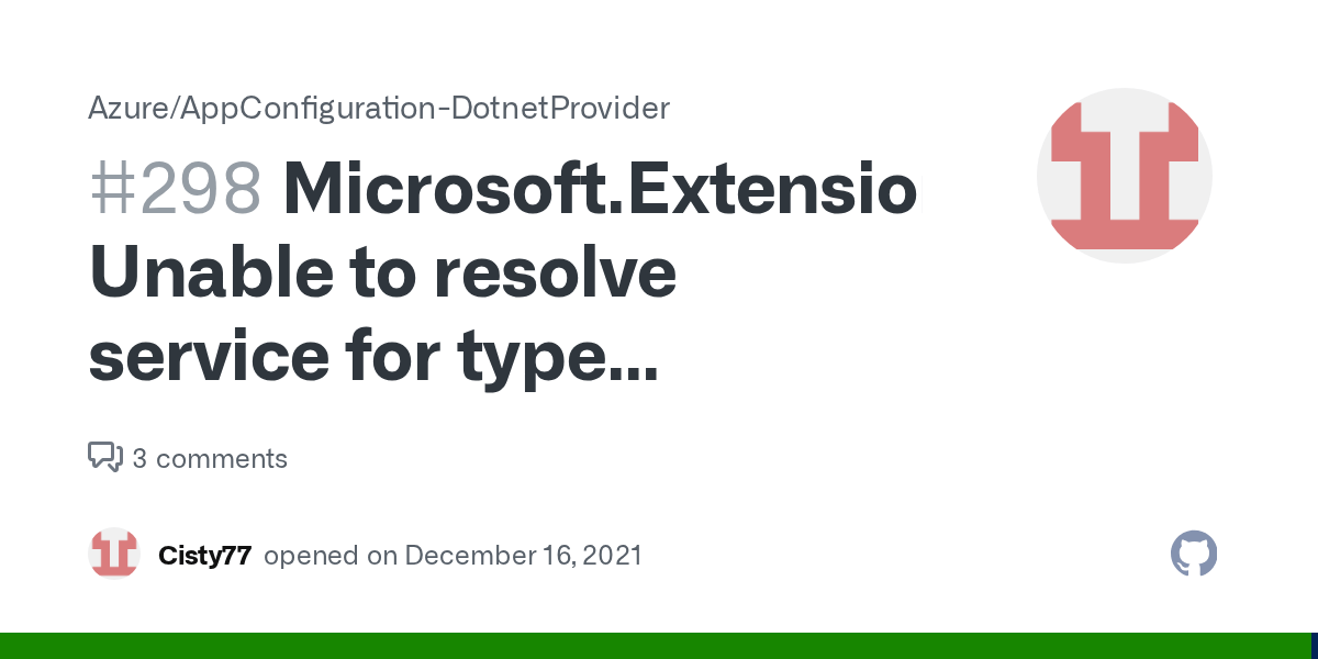 Microsoft.Extensions.DependencyInjection.Abstractions Unable to