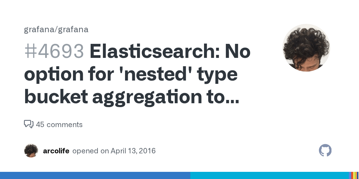 Elasticsearch No option for 'nested' type bucket aggregation to deal