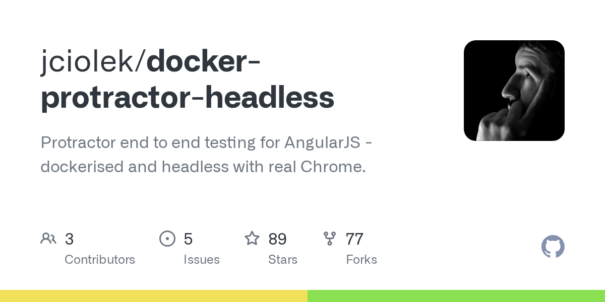 GitHub jciolek/dockerprotractorheadless Protractor end to end