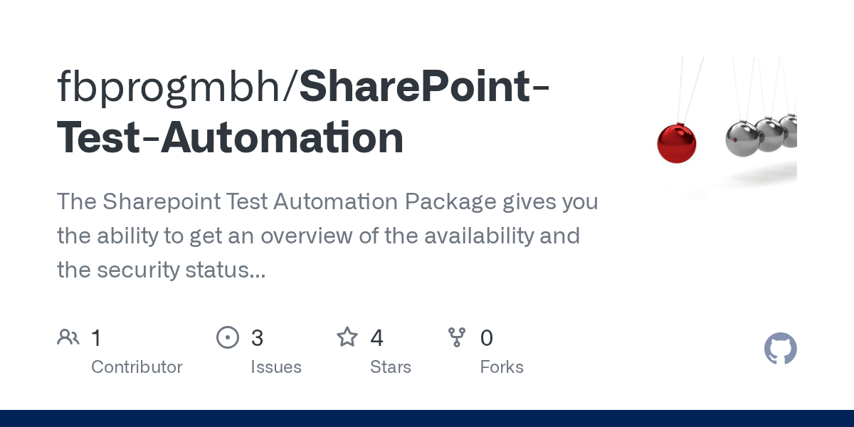 GitHub fbprogmbh/SharePointTestAutomation The Sharepoint Test