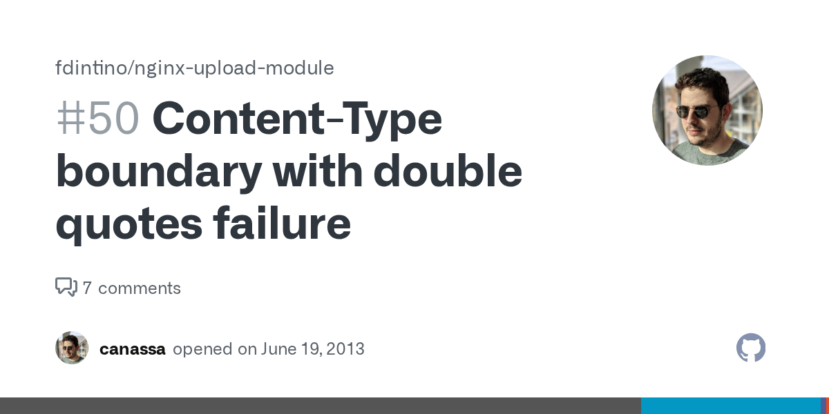 ContentType boundary with double quotes failure · Issue