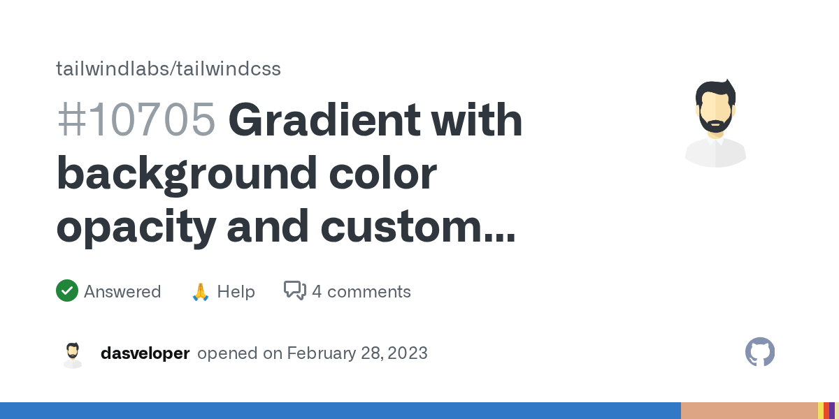 Gradient with background color opacity and custom percentage stop