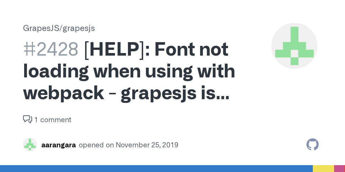 [HELP] Font not loading when using with webpack grapesjs is trying