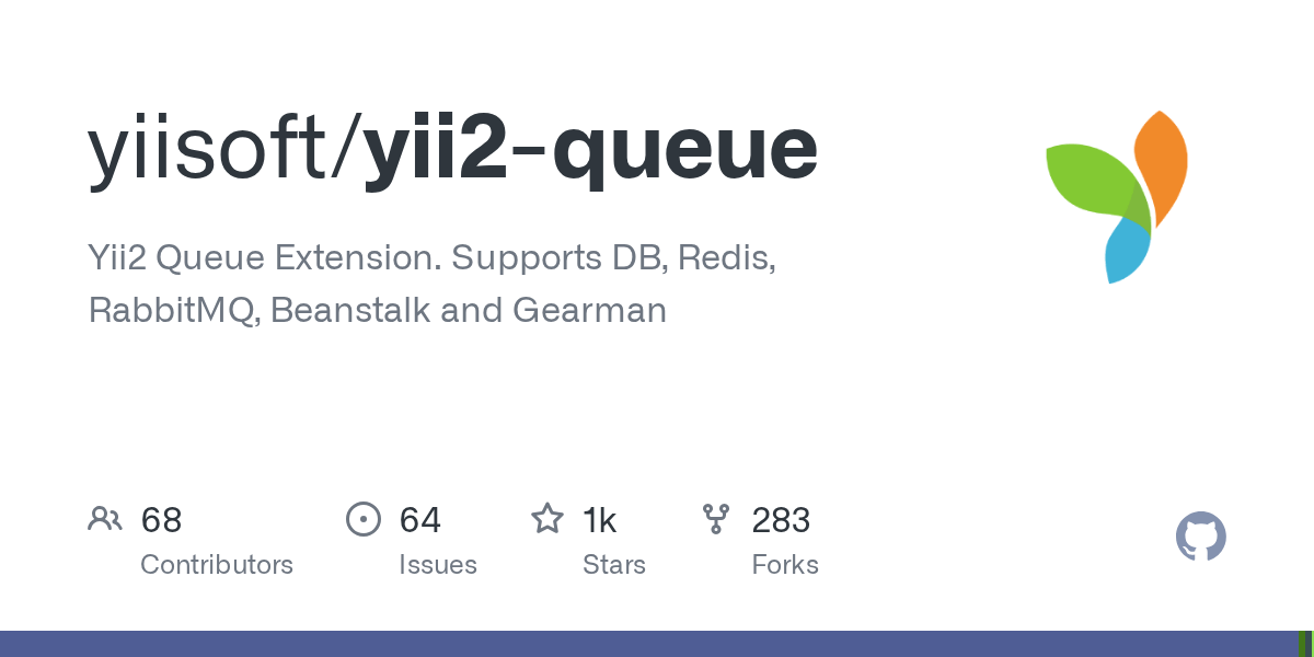GitHub yiisoft/yii2queue Yii2 Queue Extension
