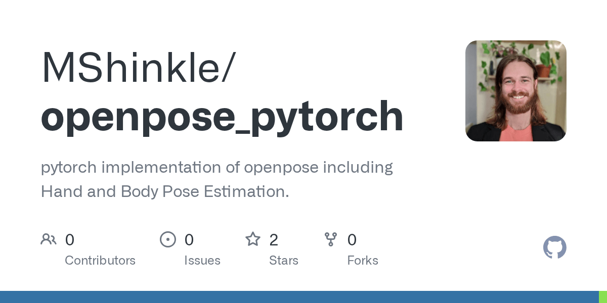GitHub MShinkle/openpose_pytorch pytorch implementation of openpose