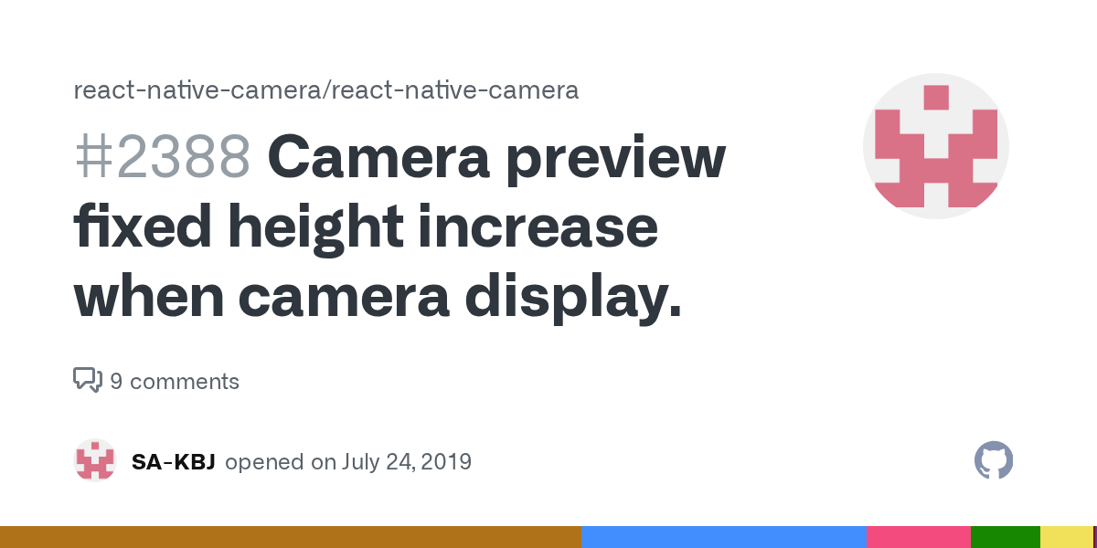 Camera preview fixed height increase when camera display. · Issue 2388