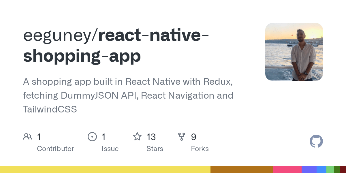 GitHub A shopping app built in
