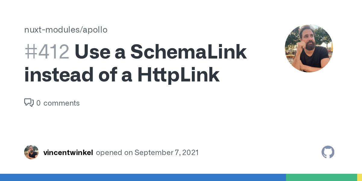Use a SchemaLink instead of a HttpLink · Issue 412 · nuxtmodules